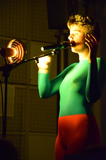 Lacrymal, performance de Nathanaël Ruiz de Infante  © Ircam-Centre Pompidou, photo : Murielle Ducas